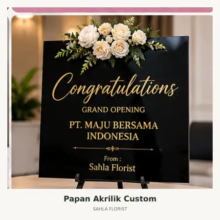 Papan Bunga Akrilik Takalar